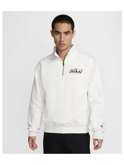 Quarter Zip Sweatshirt Summit White - NIKE - BALAAN 2