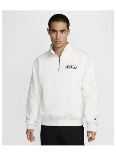 Quarter Zip Top M Summit White Black HQ2955 121 - NIKE - BALAAN 1