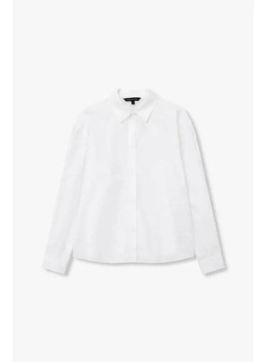 Women s Eyelet Logo Long Sleeve Shirt White - ARMANI EXCHANGE - BALAAN 1