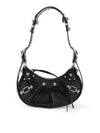 Le Cagole Crocodile Embossed Shoulder Bag Black - BALENCIAGA - BALAAN 2