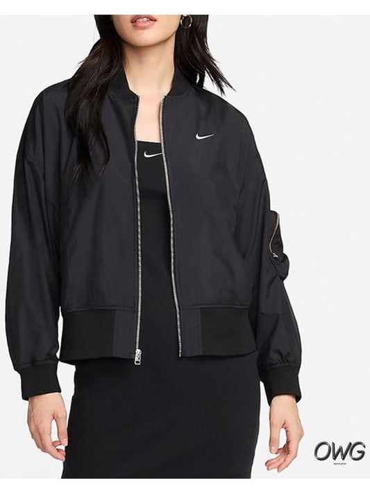 Windbreaker Women s Bomber Jacket Oversized - NIKE - BALAAN 1