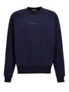 Mini Logo Organic Cotton Sweatshirt Navy - MARNI - BALAAN 2