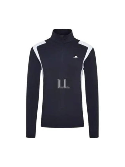 Lucas Quarter Zipper Long Sleeve T-Shirt Navy - J.LINDEBERG - BALAAN 2