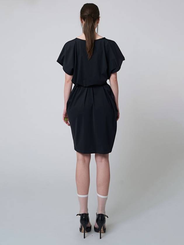 AW41OP01 Cozy belted dress_black - ATHPLATFORM - BALAAN 6