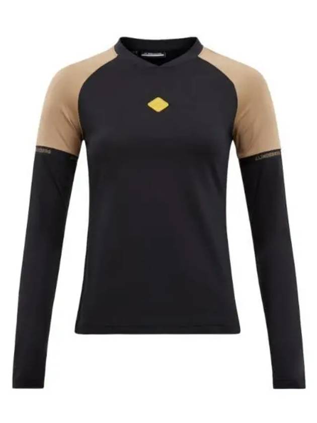 Sienna Slim Fit Long Sleeve T-Shirt Black - J.LINDEBERG - BALAAN 2