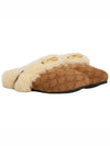 Triomphe Shearling Fur Slippers Brown - CELINE - BALAAN 4