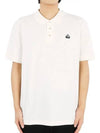 Embroidered Logo Short Sleeve Polo Shirt Ivory - MOOSE KNUCKLES - BALAAN 3