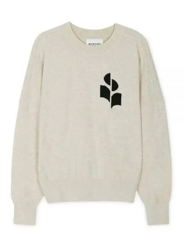 Marisans Logo Knit Top Light Grey - ISABEL MARANT - BALAAN 2