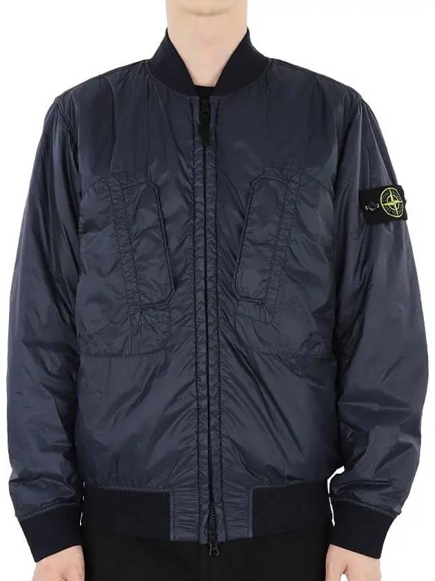 Micro Yarn Badge Packable Primaloft Bomber Jacket Navy - STONE ISLAND - BALAAN 2