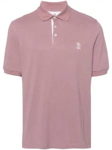 Chest logo cotton polo shirt 270066 - BRUNELLO CUCINELLI - BALAAN 1