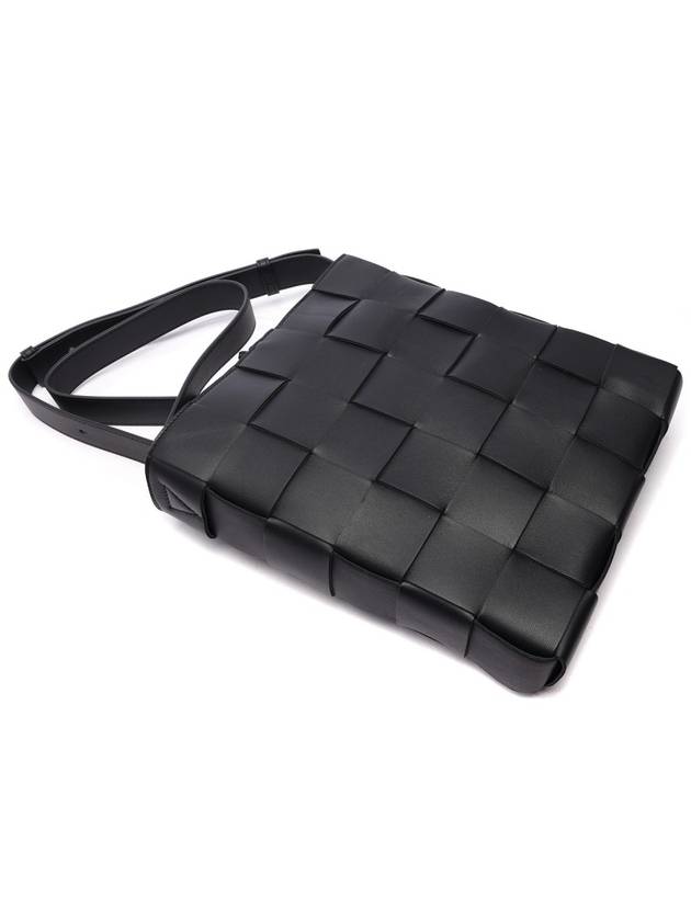 Intrecciato Cassette Cross Bag Black - BOTTEGA VENETA - BALAAN 6