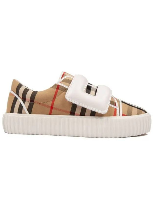 Vintage Check Low Junior Low Top Sneakers - BURBERRY - BALAAN 2