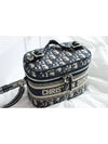 Oblique Travel Vanity Small Cross Bag Blue - DIOR - BALAAN 8