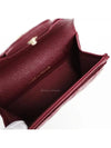 Classic Card Holder Grained Shiny Calfskin Gold Metal Burgundy - CHANEL - BALAAN 8