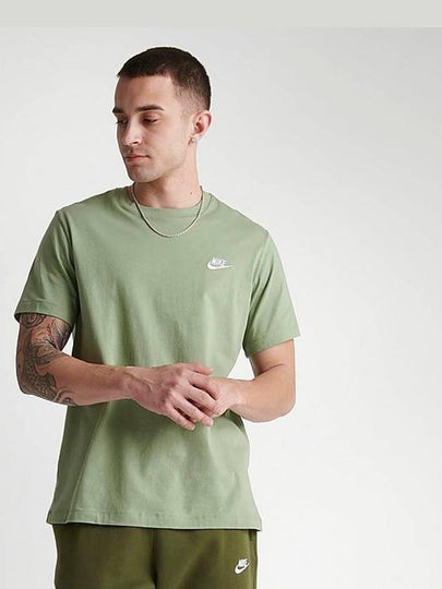 Sportswear Club Short Sleeve T-Shirt Green - NIKE - BALAAN 2