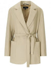 MILORD Belted Wool Jacket Beige 2350460339 006 - MAX MARA - BALAAN 1