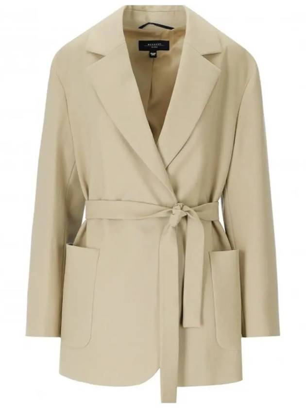 MILORD Belted Wool Jacket Beige 2350460339 006 - MAX MARA - BALAAN 1