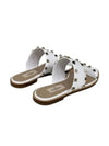 S0X28 VBP 001 Rockstud Slippers White - VALENTINO - BALAAN 5