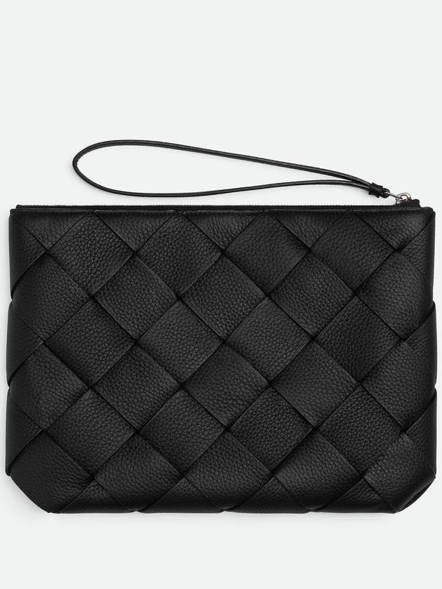 Intrecciato Clutch Bag Black - BOTTEGA VENETA - BALAAN 4