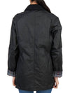 Beadnell Wax Zip-up Jacket Black - BARBOUR - BALAAN 8