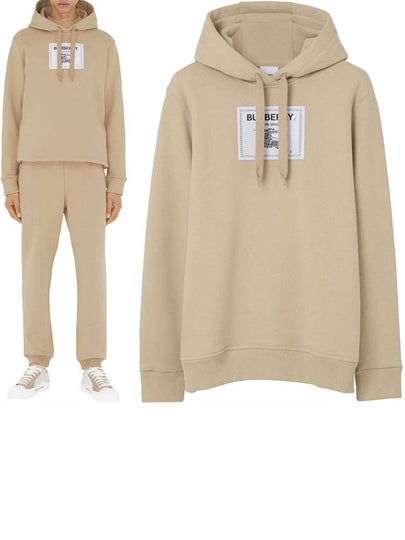 Men's Prorsum Label Cotton Hoodie Beige - BURBERRY - BALAAN 2