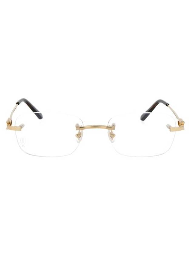 sunglasses CT0290O 001 001 GOLD GOLD TRANSPARENT - CARTIER - BALAAN 1