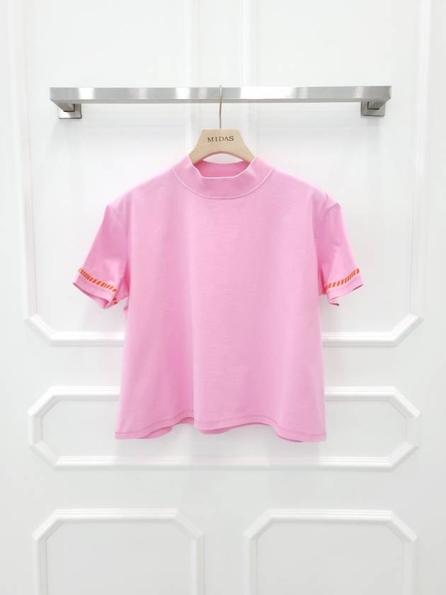 Canoe Boxy Printed T Shirt Rose Pop H3E4621DL 42 - HERMES - BALAAN 2