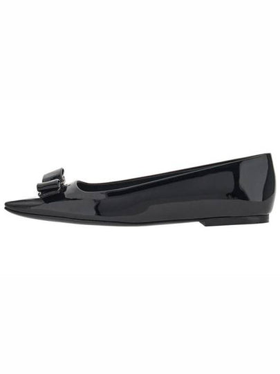 Vara Bow Ballet Flat Black - SALVATORE FERRAGAMO - BALAAN 2