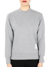 Center Back RWB Stripe Classic Loopback Crewneck Sweatshirt Light Grey - THOM BROWNE - BALAAN 2