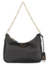 Re-Edition 2005 Saffiano Leather Shoulder Bag Black - PRADA - BALAAN 4