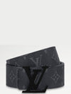 Men's LV Initiales Monogram Leather Belt Grey - LOUIS VUITTON - BALAAN 4