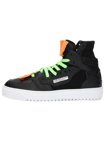 Off Court High Top Sneakers Black - OFF WHITE - BALAAN 1