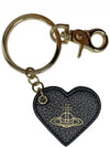 Grain Leather Heart Keyring Black - VIVIENNE WESTWOOD - BALAAN 3