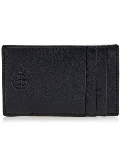 Fleming Leather Card Wallet Black - TORY BURCH - BALAAN 2