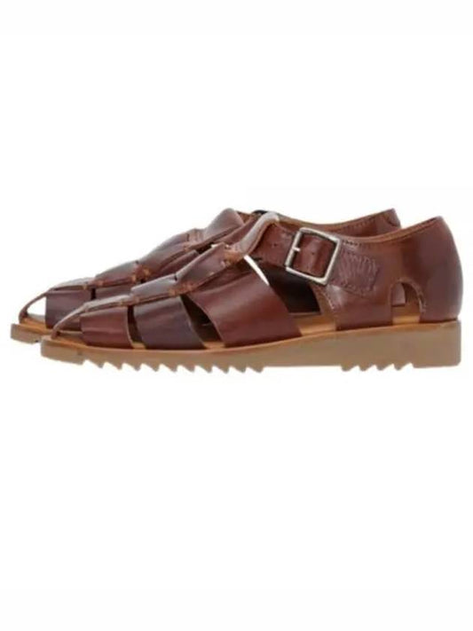 Pacific Buckle Gladiator Sandals Brown - PARABOOT - BALAAN 2