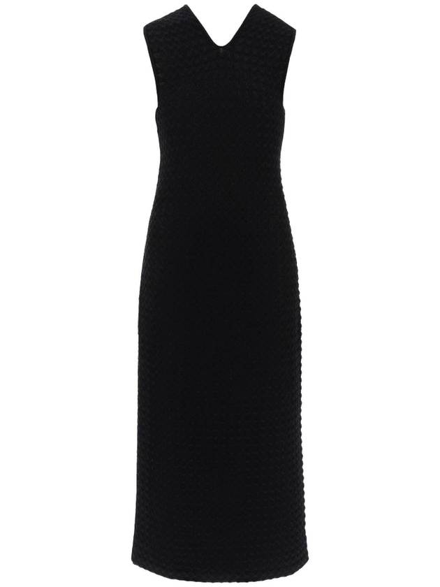 24 ss midi dress in OPENWORK knit J02CT0307 J15396 001 B0230978349 - JIL SANDER - BALAAN 1