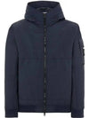 Men's Wappen Patch Naslan Watro Hooded Jacket Navy - STONE ISLAND - BALAAN 2