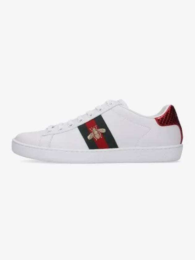 Ace Bee Embroidered Low Top Sneakers White - GUCCI - BALAAN 2