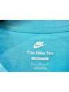 T shirt DX7919 416 Blue WOMENS M Asian Fit - NIKE - BALAAN 4