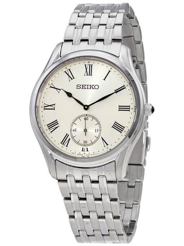 Seiko Quartz Cream Dial Stainless Steel Men's Watch SRK047P1 - SEIKO - BALAAN 1