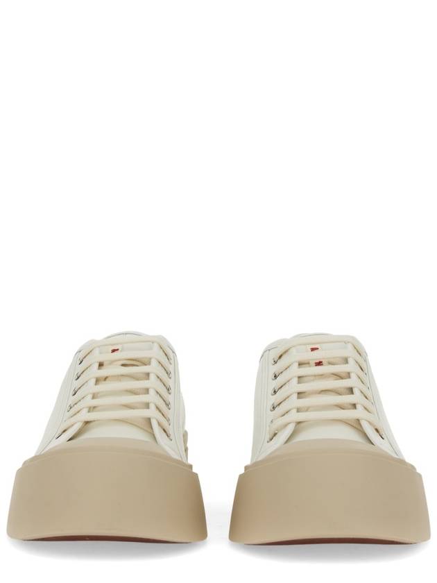 Pablo Platform Nappa Leather Low Top Sneakers Lilywhite - MARNI - BALAAN 5