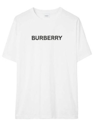 Logo Print Short Sleeve T-Shirt White - BURBERRY - BALAAN 1