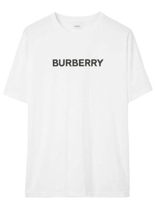 logo print short sleeve t-shirt white - BURBERRY - BALAAN 1