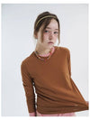 Round long sleeve tshirt middle brown 0098 - VOYONN - BALAAN 4