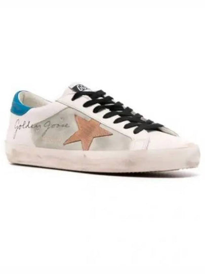 Superstar Leather Low Top Sneakers Blue White - GOLDEN GOOSE - BALAAN 2