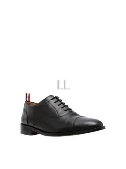 Vitello Caprether Cap Toe Oxford Black - THOM BROWNE - BALAAN 2