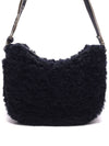 Shearling Hobo Cross Bag Black - MARNI - BALAAN 3