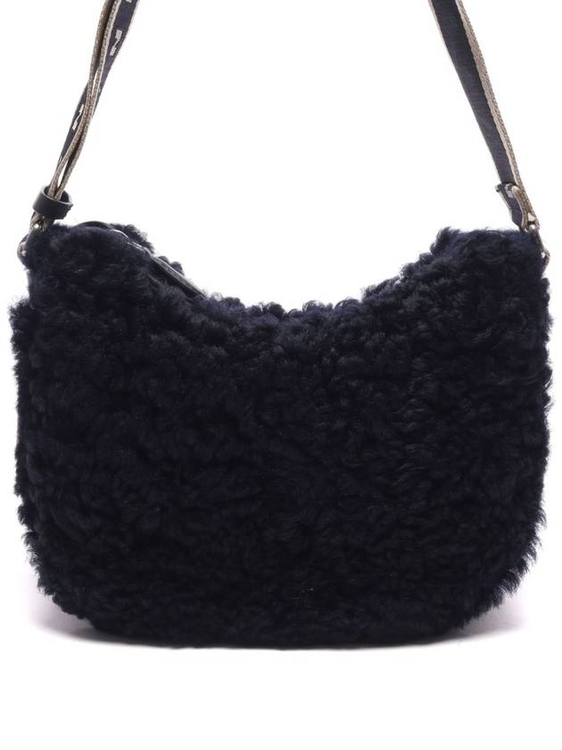 Shearling Hobo Cross Bag Black - MARNI - BALAAN 2