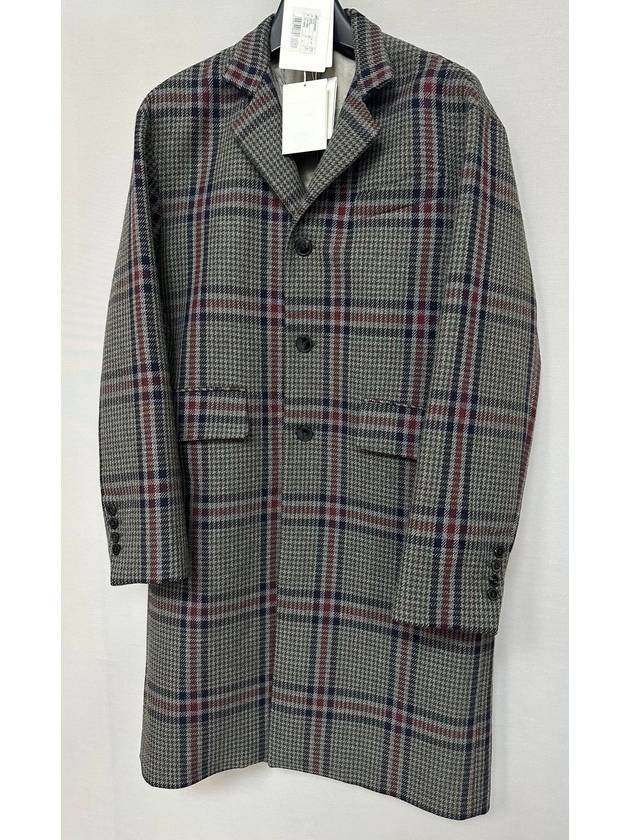 Checked wool coat 105 - VALENTINO - BALAAN 3