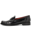 Logo Leather Loafers Black - SALVATORE FERRAGAMO - BALAAN 5